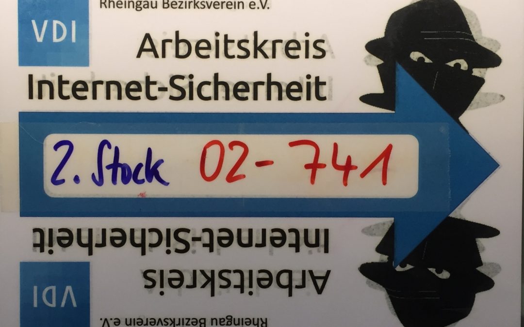 04.05.2019 Comidio leitet VDI Workshop „Browser und Surfen“ an JGU, Mainz
