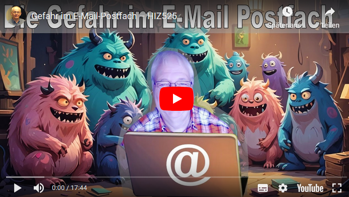 11.01.2025 Hermann Sauer erneut bei Heinz-Schmitz.org | HIZ525: Gefahr im E-Mail-Postfach