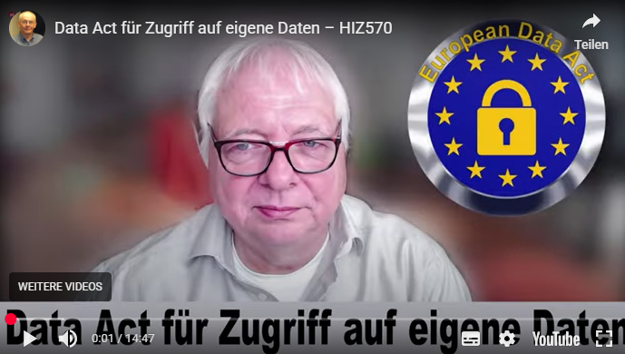 22.11.2025 Hermann Sauer erneut bei Heinz-Schmitz.org | HIZ570: Data Act für Zugriff auf eigene Daten